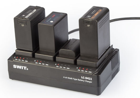 LC-D421 4-ch Multi-type DV Charger