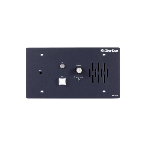 Clear-Com KB-701 Single-Channel Remote Speaker Station | Half-Duplex Talk & Listen Partyline