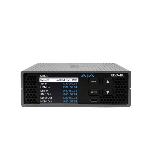 AJA UDC-4K 12G-SDI and HDMI Up, Down, Cross-Converter with Frame Sync