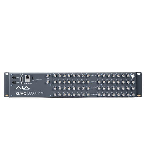 AJA KUMO 3232-12G – Compact 32x32 12G-SDI Router