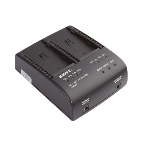 S-3602F 2-ch SONY NP-F Charger and Adapter
