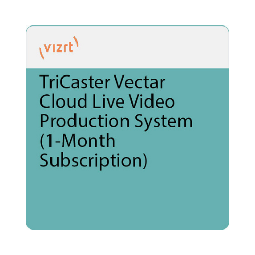 TriCaster Vectar Cloud Live Video Production System (1-Month Subscription)