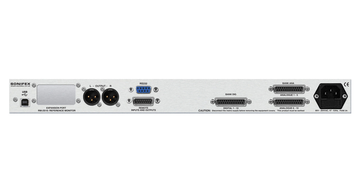 RM-2S10 Reference Monitor | 1U Rack-Mount 10-Stereo Channel Precision Metering System