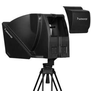 Autoscript PTZ Prompter Enclosure for EVO-IP Monitors | Carbon Fibre Hood | SKU: A9012-0002