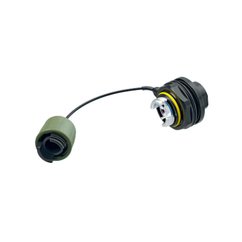 Neutrik FIBERFOX EBC25 4CH Expanded Beam Fiber Optic Chassis Connector