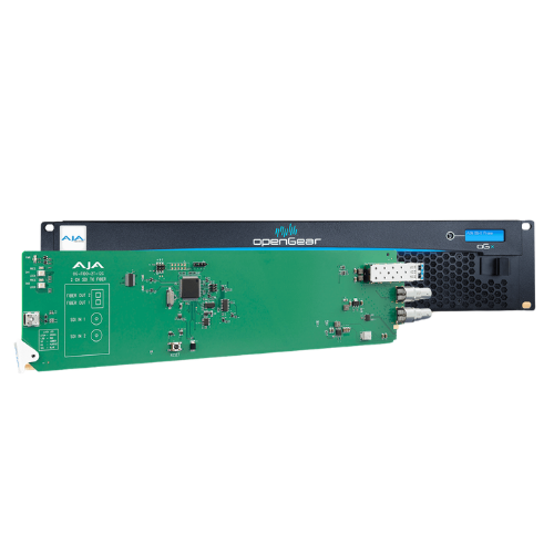 AJA OG-FiDO-2T-12G | 2-Channel 12G-SDI to Single-Mode LC Fiber Transmitter