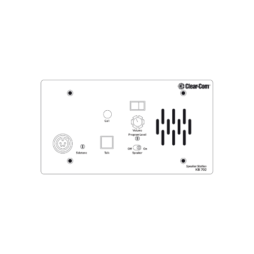 Clear-Com KB-702 Two-Channel Remote Speaker Station | Talk & Listen Analog Partyline