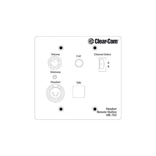 Clear-Com HB-702 Two-Channel Full-Duplex Headset Station