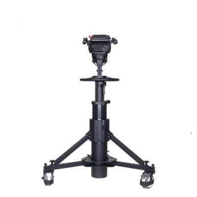 SEEDER S40PT600 Professional 2-Stage Steering Broadcast Pedestal System | 150mm Bowl 40kg Capacity Studio Camera Support with PT600 Dolly Kit