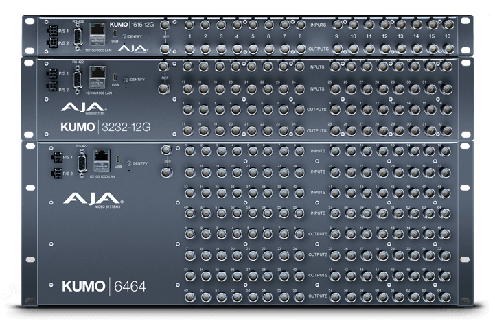 AJA KUMO 1616-12G Compact 16x16 12G-SDI Router