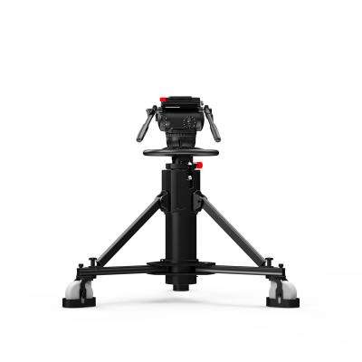 SEEDER S60PT800 Professional 2-Stage Broadcast Pedestal System | Flat Base 60kg Capacity Studio Camera Support with PT800 Dolly Kit