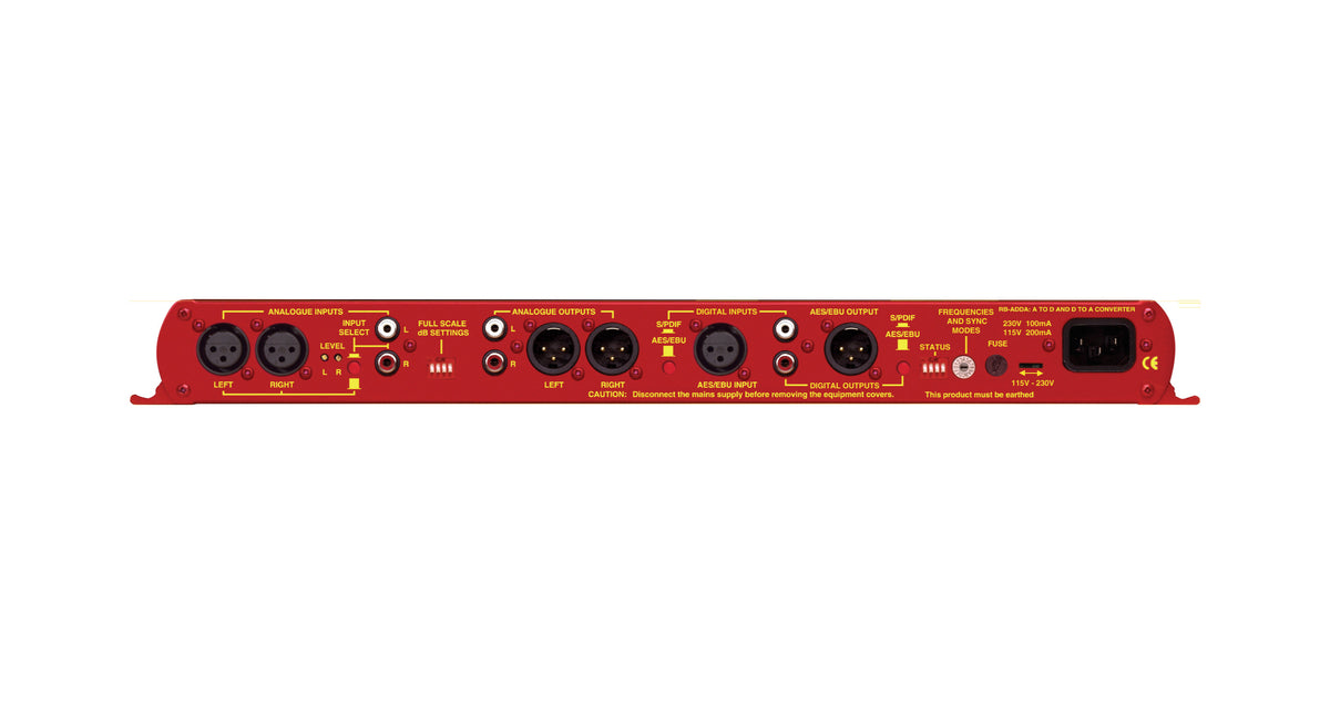 RB-ADDA Combined A/D & D/A Converter | 24-Bit/96kHz | Professional Rack-Mount Audio Interface