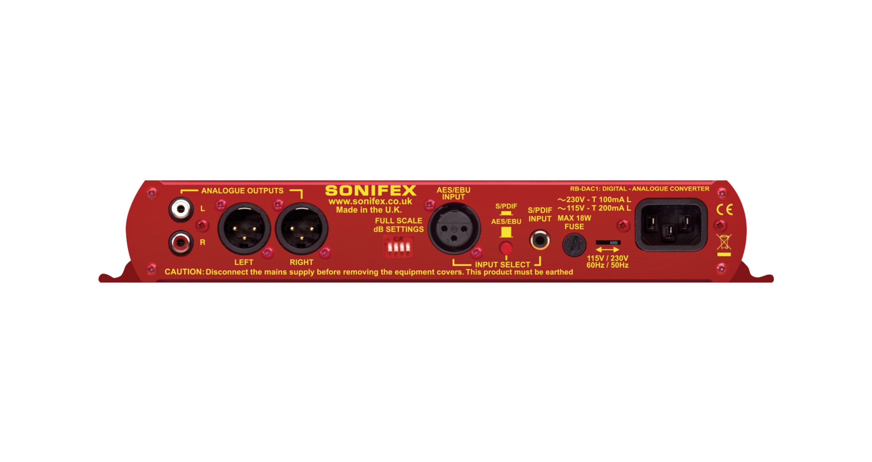 RB-DAC1 Digital to Analogue Converter | 24-Bit/192kHz | High-Performance D/A Interface
