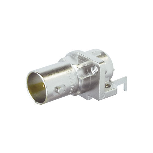 Canare BCJ PCB-Mount 75-Ohm BNC Receptacle Series | Screw-Stabilized Right Angle & Straight Board Connectors | 12G-SDI / 3G-SDI Ultra HD Broadcast Terminal Hardware