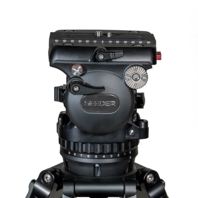 S25A Aluminum Tripod System | Professional 100mm Fluid Head Heavy Duty 25kg Studio Camera Tripod