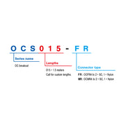 Japanese Style OC HFO Receptacle Cable | Canare OCS015 | Hybrid Fiber-Optic Pigtail Assembly