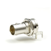 Canare BCJ Hex-Nut PCB-Mount 75-Ohm BNC Receptacle Series | Bulkhead Panel-Stabilized Right Angle & Straight Board Connectors | 12G-SDI / 3G-SDI Broadcast Equipment Interface