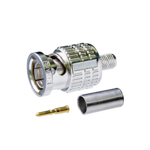 Canare 75-Ohm Straight BNC Crimp Plug Master Series | Professional 12G-SDI / 3G-SDI Broadcast Terminations | High-Density Video Connector Suite (BCP-D, BCP-B, BCP-A, & BCP-C)