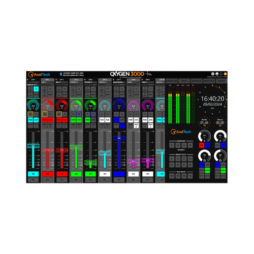 AxelTech Oxygen 3000 Plus - Broadcast Mixer Console
