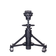 SEEDER S40PT600 Professional 2-Stage Steering Broadcast Pedestal System | 150mm Bowl 40kg Capacity Studio Camera Support with PT600 Dolly Kit