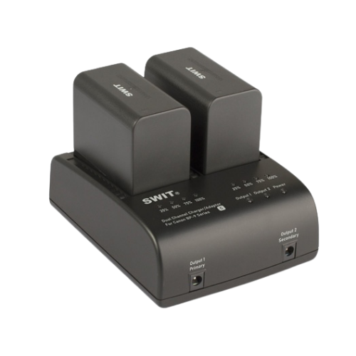 SWIT S-3602C 2-Channel Canon BP Charger and Adapter