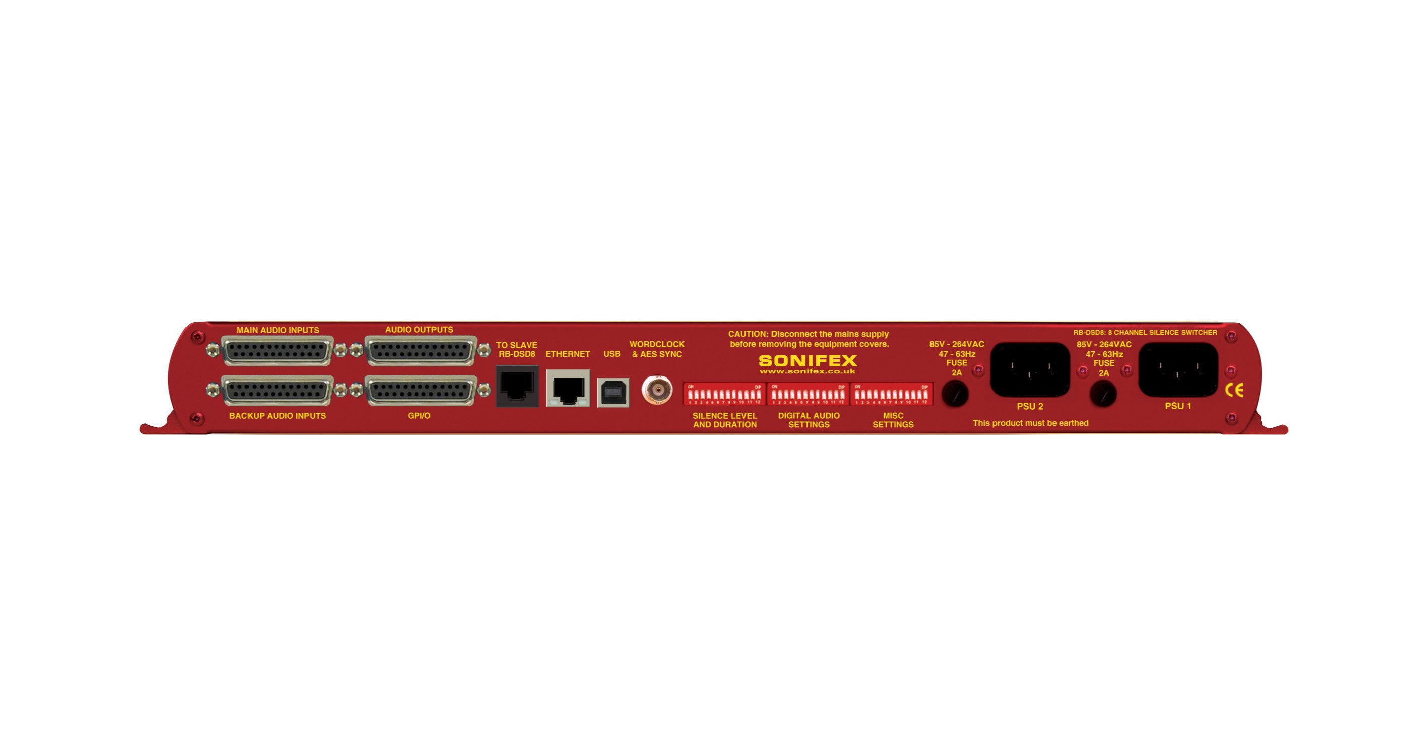 RB-DSD8 8-Channel Silence Switcher | Multichannel Redundancy & Failover Matrix