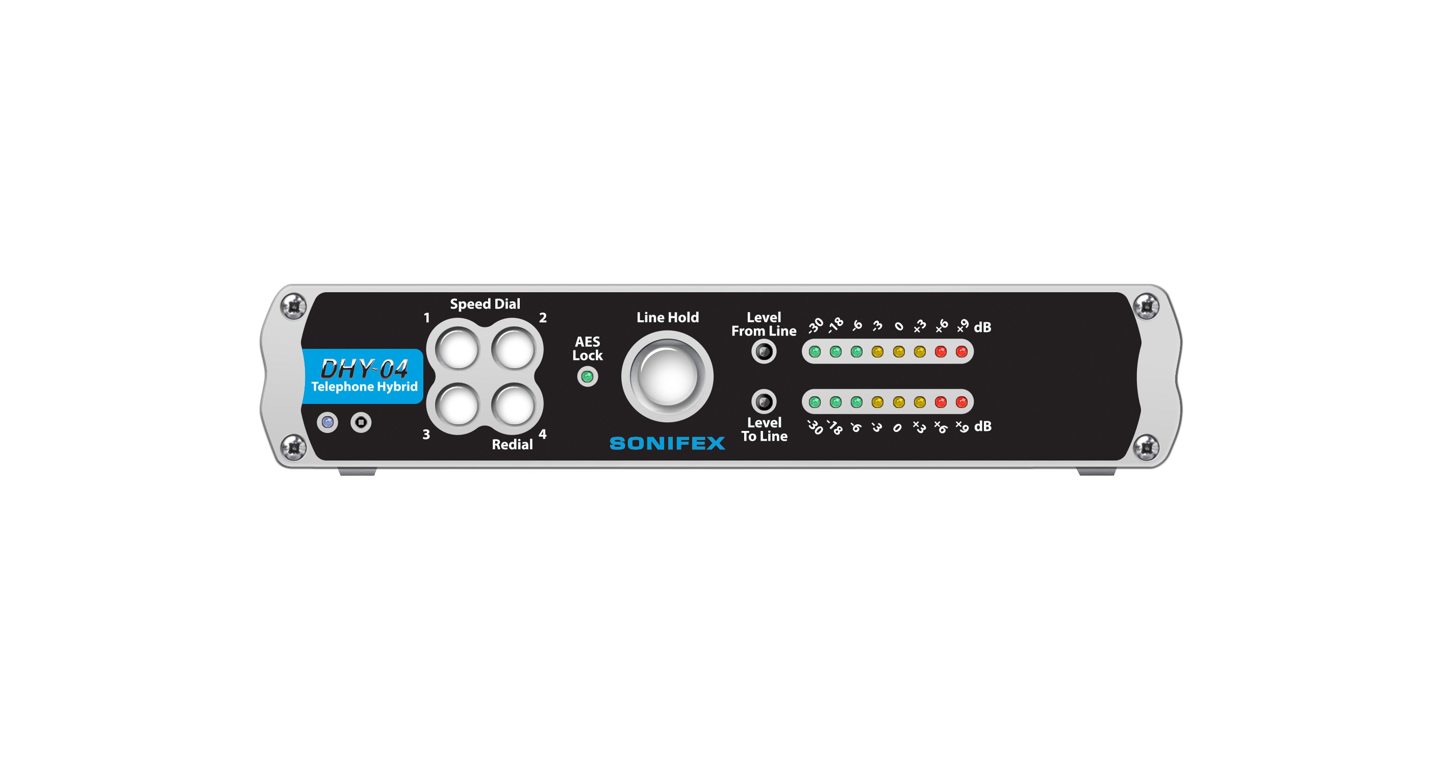 DHY-04 Single Automatic Digital Telephone Hybrid | AES/EBU & Analogue Interface