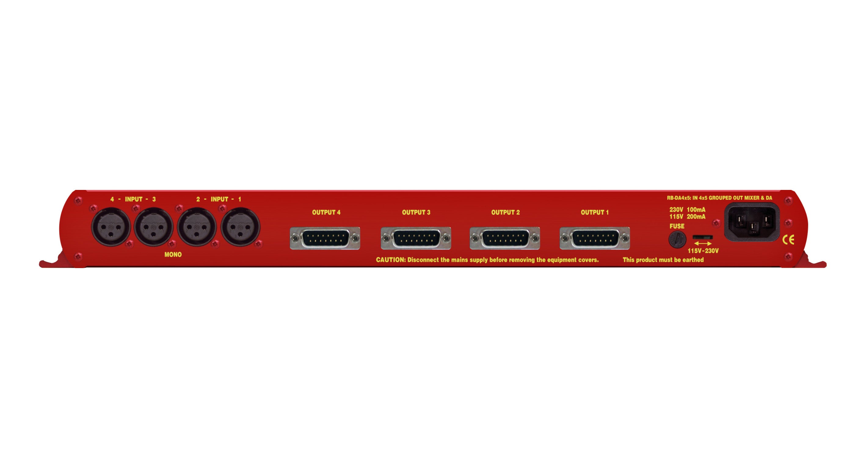 RB-DA4x5 4-Input, 20-Output Distribution Amplifier & Mixer | Professional Broadcast Audio Routing