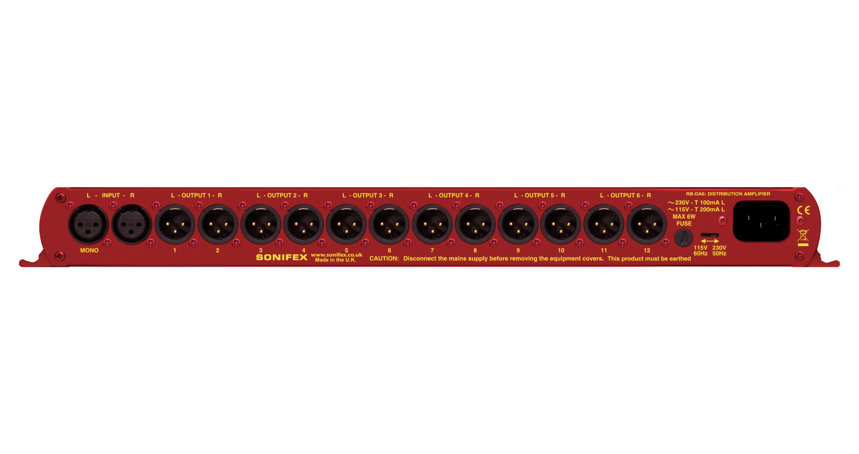 RB-DA6 6-Way Stereo Distribution Amplifier | High-Performance Broadcast Audio DA