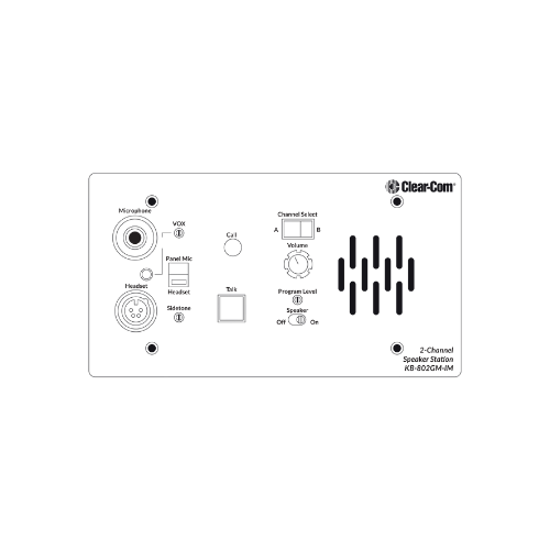 Clear-Com KB-802GM-IM Marine Remote Speaker Intercom Station
