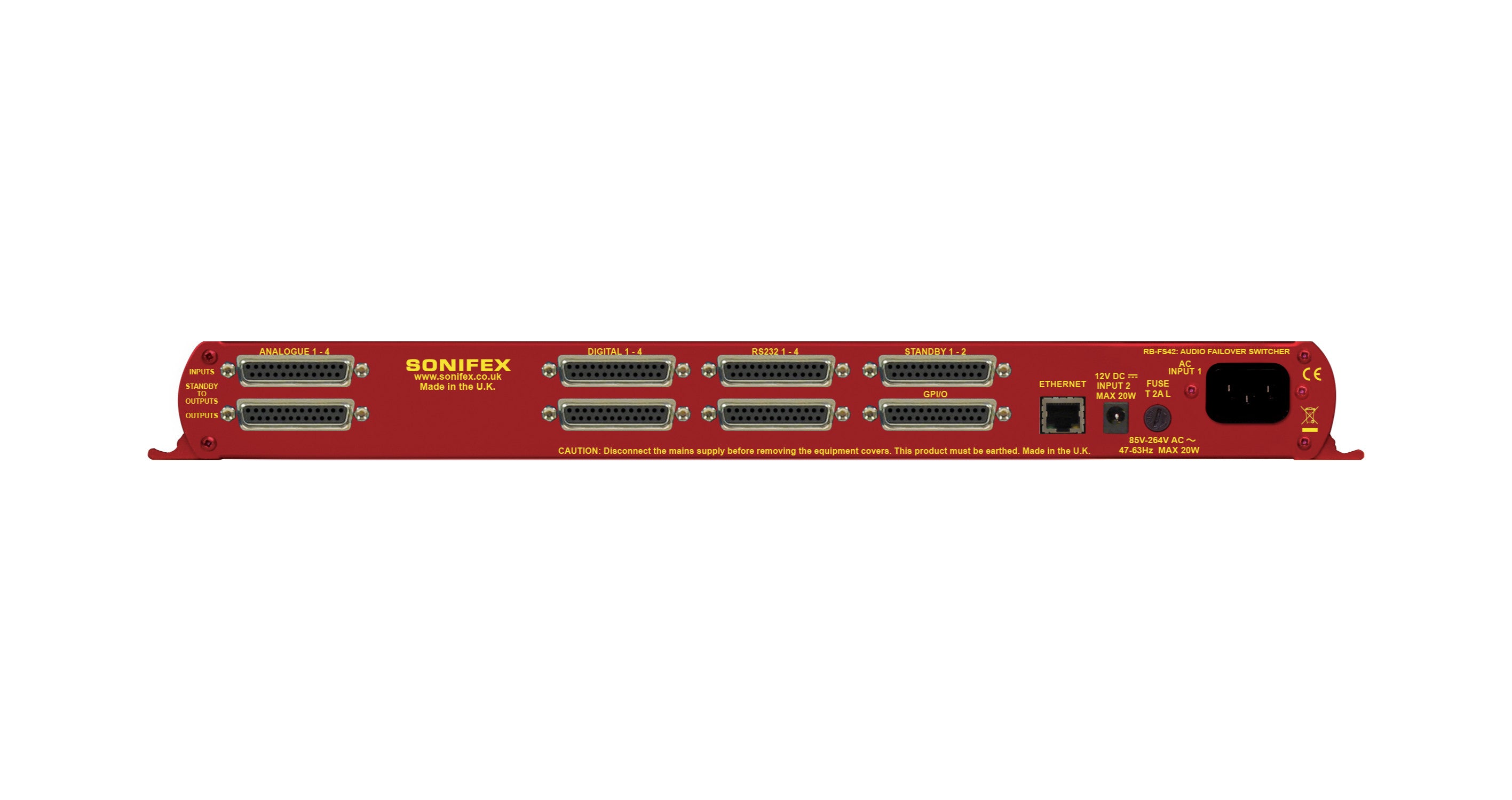 RB-FS42 4+2 Audio Failover Switcher | Passive Redundancy & Routing Matrix