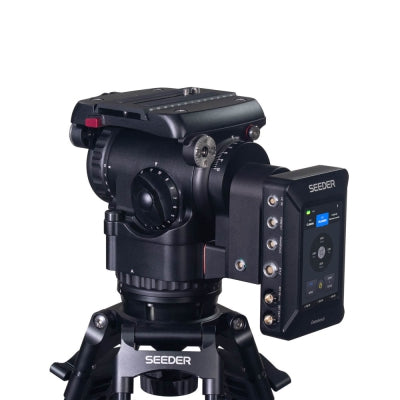 SEEDER S15VRH Professional Virtual Studio VR Tracking Fluid Head | 100mm Bowl 15kg Capacity FREE-D Data Output for ENG Cameras with DataBox5
