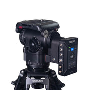SEEDER S15VRH Professional Virtual Studio VR Tracking Fluid Head | 100mm Bowl 15kg Capacity FREE-D Data Output for ENG Cameras with DataBox5