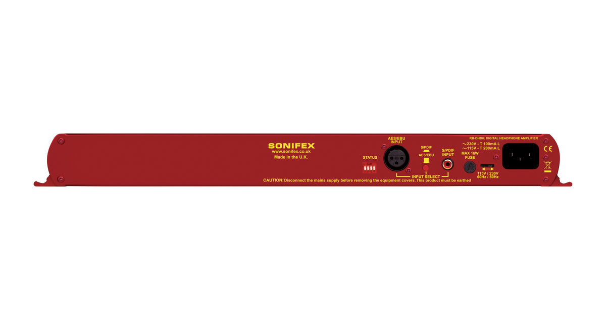 RB-DHD6 Digital 6-Way Stereo Headphone Distribution Amplifier | Studio Monitoring Hub