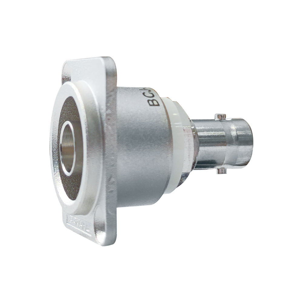 Canare BCJ 75-Ohm BNC Panel-Mount Receptacle Series | 12G-SDI Jack-to-Jack Feed-Through & Solder/Crimp Chassis Connectors | Professional Broadcast Wall Plate Hardware