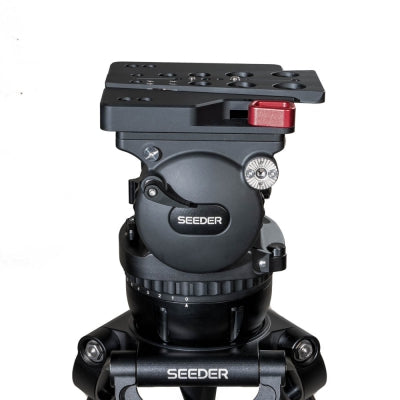 S60A Heavy Duty Aluminum Tripod System | SEEDER 150mm Bowl 60kg Ultra-High Capacity Broadcast Camera Tripod