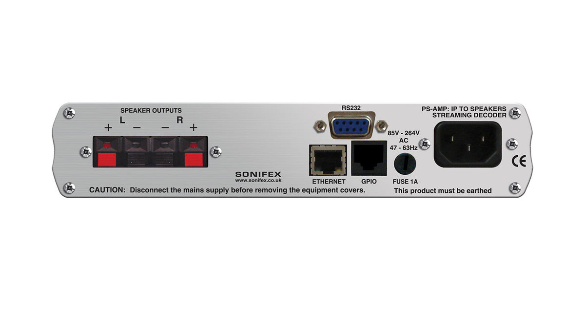 PS-AMP IP to Speaker Streaming Decoder | Integrated 2 x 15W D-Class Amplifier