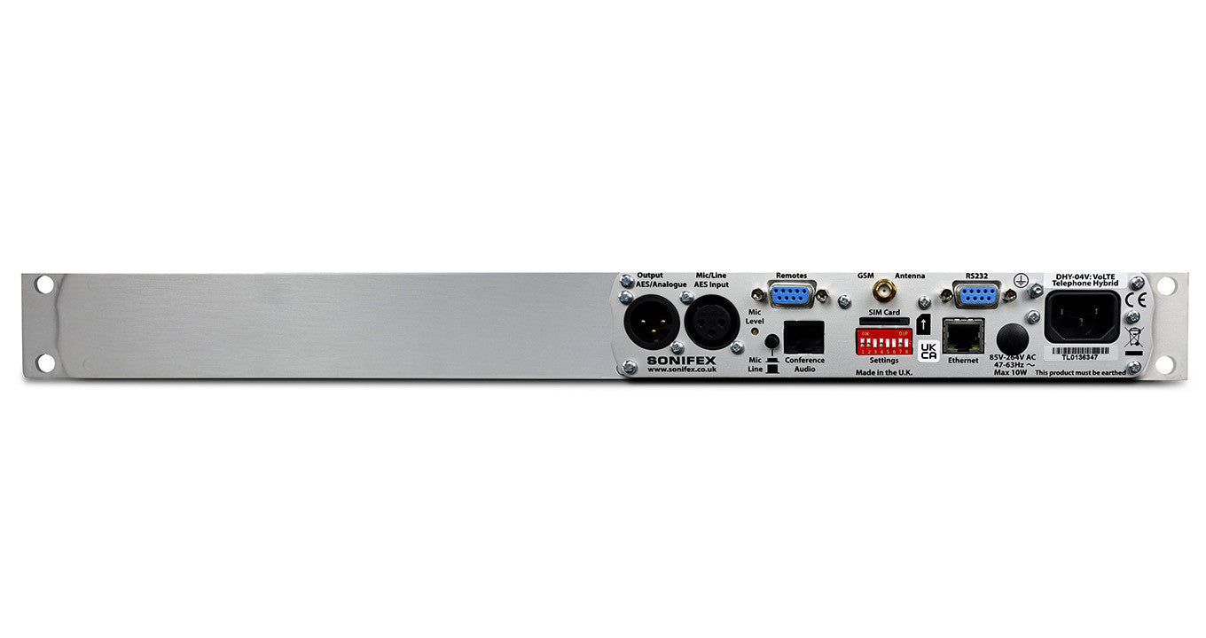 DHY-04VS 1U Rack-Mount VoLTE Telephone Hybrid | HD Voice, AES/EBU & Analogue I/O