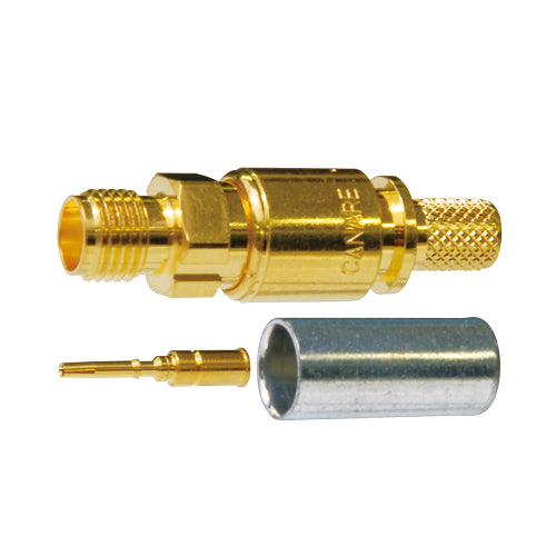 Canare SMAP-C Series 50 Ohm SMA Crimp Plugs & Jacks | High-Frequency Subminiature RF Connectors
