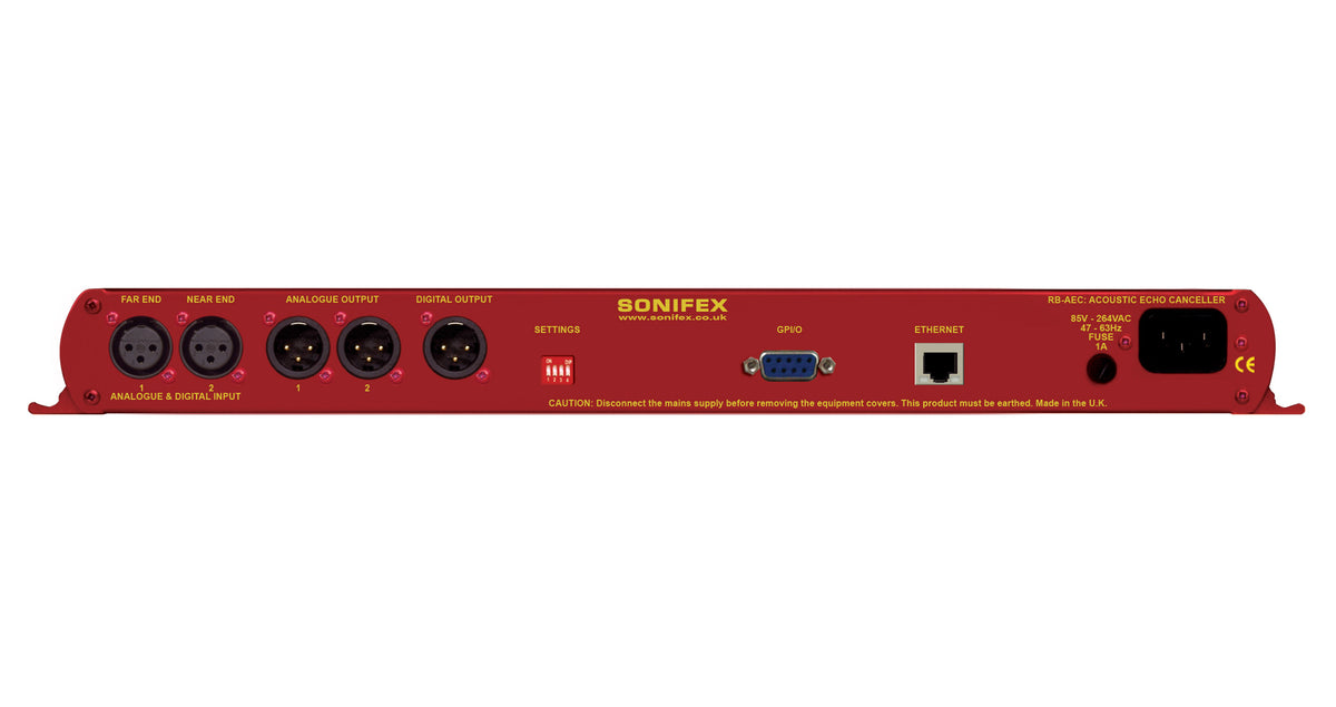 RB-AEC Acoustic Echo Canceller | Professional Broadcast Studio DSP | 1U Rack-Mount