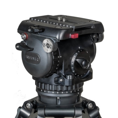 S25C Carbon Fiber Tripod System | Professional 100mm Fluid Head Heavy Duty 25kg Studio Camera Tripod