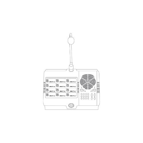 Clear-Com V12LDD Desktop 12-Lever Keypanel