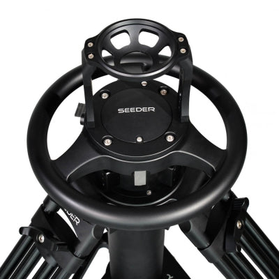 SEEDER S30PT50 Professional Studio Broadcast Pedestal System | 100mm Bowl 30kg Capacity Camera Support with PT50 Dolly Kit