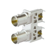 Canare BCJ PCB-Mount 75-Ohm BNC Receptacle Series | Screw-Stabilized Right Angle & Straight Board Connectors | 12G-SDI / 3G-SDI Ultra HD Broadcast Terminal Hardware