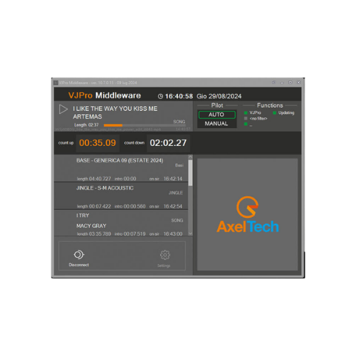 AxelTech VJ Pro – Visual Radio Automation System