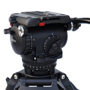 S350A Aluminum Tripod System | SEEDER 100mm Bowl 35kg Heavy-Duty Studio Broadcast TV Camera Tripod