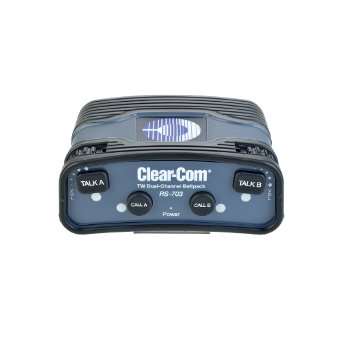 Clear-Com RS-703 Two-Channel Analog Intercom Beltpack | XLR-3 Connectivity | Clear Audio