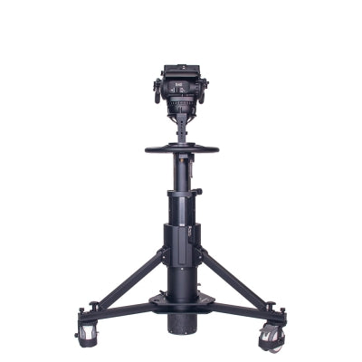 SEEDER S40PT600 Professional 2-Stage Steering Broadcast Pedestal System | 150mm Bowl 40kg Capacity Studio Camera Support with PT600 Dolly Kit