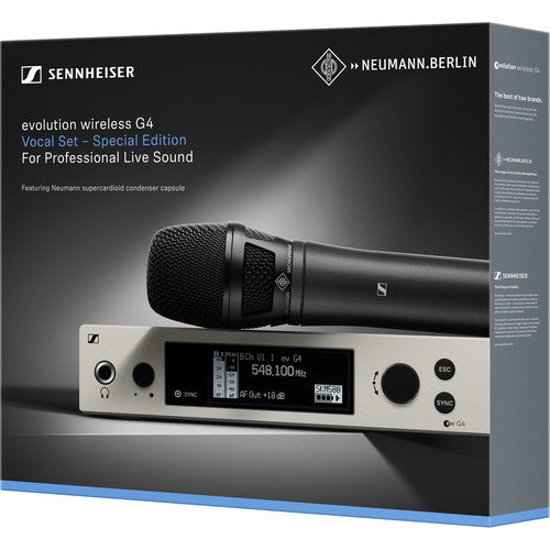 Sennheiser EW 500 G4-KK205 Wireless Handheld Microphone System with Neumann KK 205 Capsule
