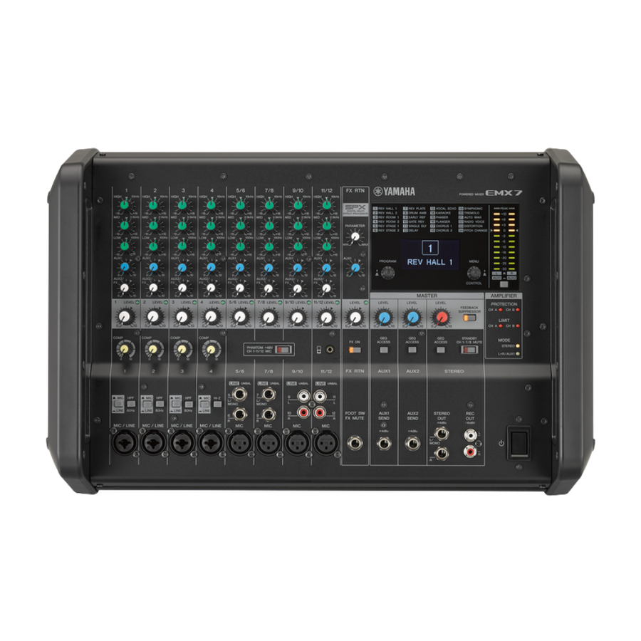 Yamaha EMX7 12-Input Powered Analog Mixing Console